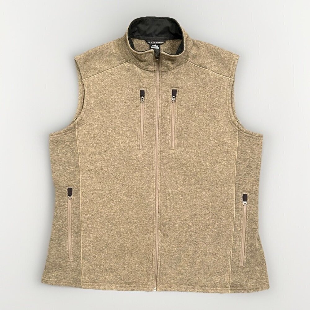 KÜHL Interceptr VestMen's Size XXL Full Zip Fleece Outdoor Hiking Brown